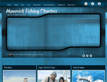 Tablet Screenshot of maverickfishingcharters.com